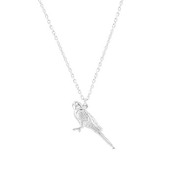 Sterling Silver Budgie Necklace, 4 of 11
