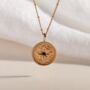 Inspire Gold Vermeil Plated Shorthand Coin Necklace, thumbnail 7 of 8