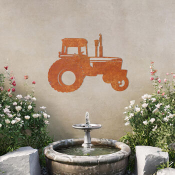 Tractor Metal Wall Art Gift For Farm Garden Decor Lovers, 8 of 10