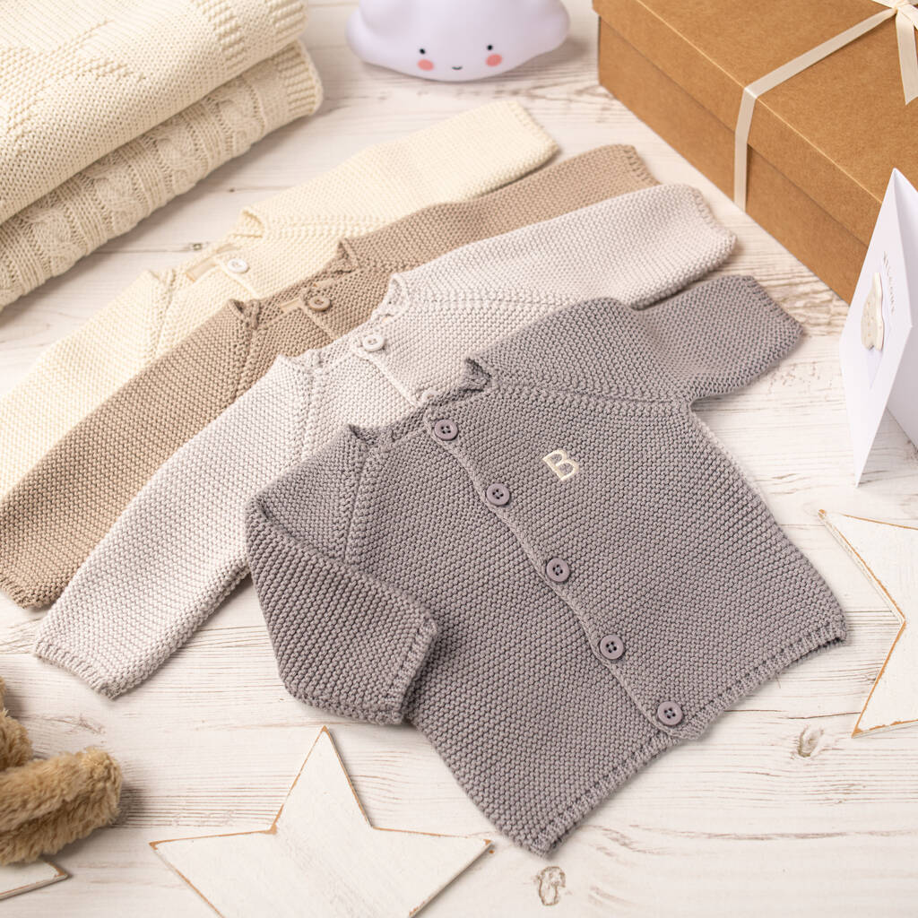 Baby Unisex Bubble Knitted Cardigan By Toffee Moon