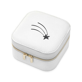 Shooting Star White Square Jewellery Case, 10 of 10