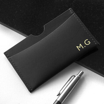 Personalised Luxury Leather Card Holder, 6 of 12