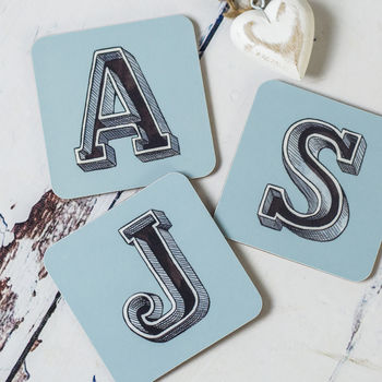 Initial Letter Coasters, 2 of 12