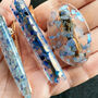 Set Of Three Blue Flake Hair Clip Slides, thumbnail 3 of 5