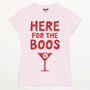 Here For The Boos Women's Halloween T Shirt, thumbnail 4 of 4