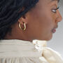 Wobbly Classic Large Hoop Earrings, thumbnail 5 of 7