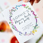 10 Wildflower Wreath Hen Party Seed Packets, thumbnail 1 of 6