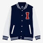 Varsity Baseball Jacket Personalised With College Letter I, thumbnail 2 of 2