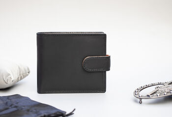 Personalised Wallet With Coin Pocket Rfid Men's Gift, 7 of 10