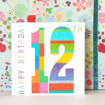 Sparkly 12th Birthday Card, 4 of 4