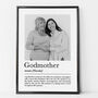 Personalised Godmother Print, Gift For Godmother, thumbnail 1 of 6