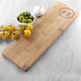 Personalised Couple's Wreath Bamboo Serving Board, thumbnail 3 of 5