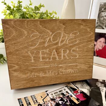 Five Year Anniversary Keepsake Box, 8 of 12