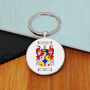 Personalised Key Ring With Coat Of Arms Surname Gift, thumbnail 1 of 7