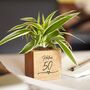 Personalised 50th Birthday Micro Plant Pot, thumbnail 1 of 6