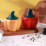 G Decor Garden Harvest Ceramic Bell Pepper Pot Elegant Organic Form Storage Jar, thumbnail 3 of 7