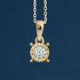 9ct Gold Diamond Cluster Necklace, thumbnail 1 of 12