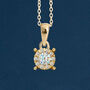 Personalised Solid 9ct Yellow Gold April Diamond Birthstone Necklace, thumbnail 1 of 12