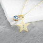Personalised Gold Plated Star Birth Crystal Necklace, thumbnail 11 of 11