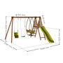 Colza Wooden Swing Set With Slide, thumbnail 6 of 11