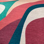 Cushion Cover With Multicoloured Abstract Lines Design, thumbnail 6 of 7
