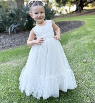 Flora In Ivory ~ Flower Girl Dress Or Party Dress, 5 of 10