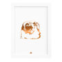 Personalised Cat Portrait Drawing Unframed, thumbnail 3 of 5