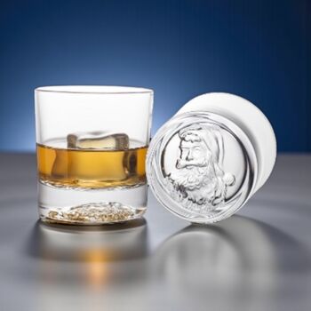 Personalised Santa Christmas Glass Tumbler, 9 of 11