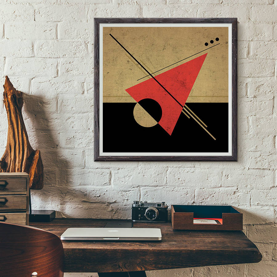  Minimalist  Geometric Art Print Suprematist Four By Magik 