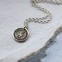 Personalised Silver Saint Christopher Necklace, thumbnail 3 of 8