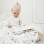 Warm Baby Blanket, Organic Muslin And Sherpa Blanket, thumbnail 4 of 12