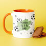 Choose Your Message Football Mug For Dad, thumbnail 2 of 7