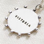 Personalised Crown Disc Leather Cord Necklace, thumbnail 5 of 8