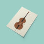 Double Bass Print | Upright Bass Instrument Poster, thumbnail 7 of 8