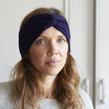 Fair Trade Luxury Soft Merino Twist Earwarmer Headband, 6 of 12