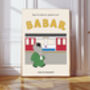 Babar The Elephant London Tube Nursery Art Print, thumbnail 1 of 3