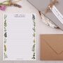 A5 Personalised Letter Writing Paper With Botanicals, thumbnail 3 of 4