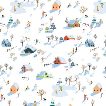 Snow Scene Wrapping Paper, 4 of 5