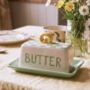 Hand Painted Butter Dish, thumbnail 1 of 5