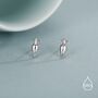Sterling Silver Amphora Vase Stud Earrings, thumbnail 2 of 12