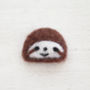 Wool Felt Sloth Spirit Animal Gift In A Matchbox, thumbnail 4 of 8