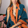 Charming British Terrier Wave Pattern Cotton Blend Scarf, thumbnail 9 of 10