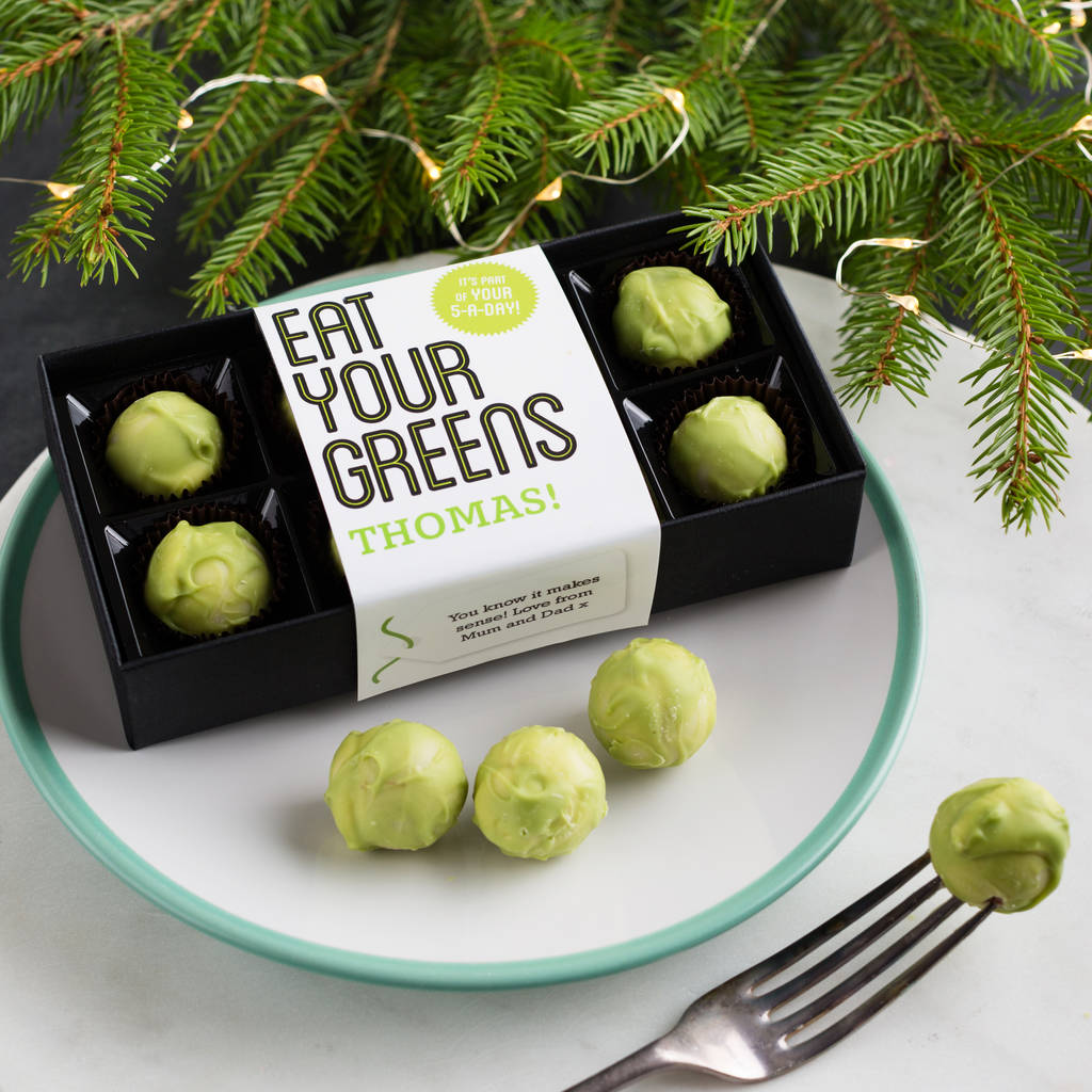 Merry Sproutmas! Personalised Chocolate Sprouts By Quirky Chocolate