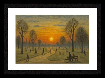 Park Sunrise Lowry Style Framed Art, 2 of 2