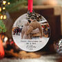 First Christmas Mr And Mrs Photo Personalised Ornament 2025, thumbnail 8 of 9