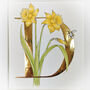 D Is For Daffodils Hand Gilded Print, thumbnail 3 of 5