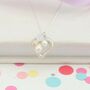 Mini Open Heart Necklace In A Variety Of Colours, thumbnail 8 of 12