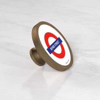 London Underground Tube Stop Cabinet Door Knobs, 5 of 8