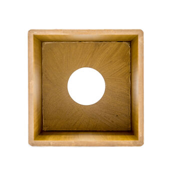 Wooden Hessian Design Tissue Box Cover, 3 of 9