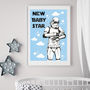 Original Stormtrooper New Baby Boy Sci Fi Print, thumbnail 1 of 2